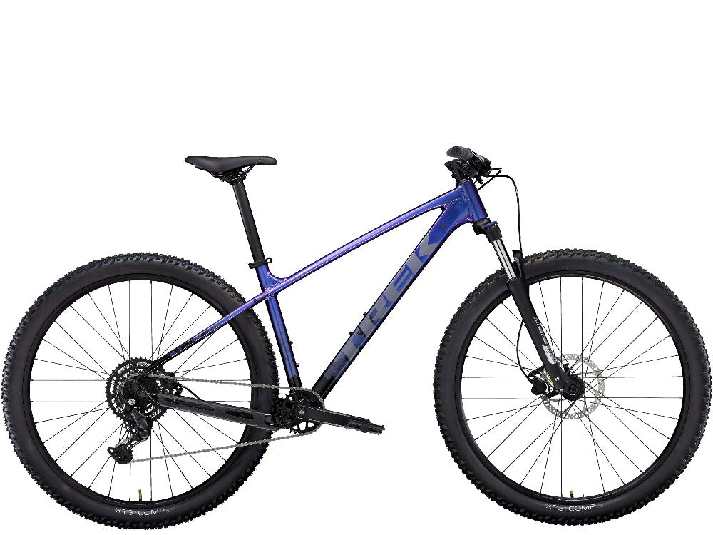 Blue and purple clearance bike